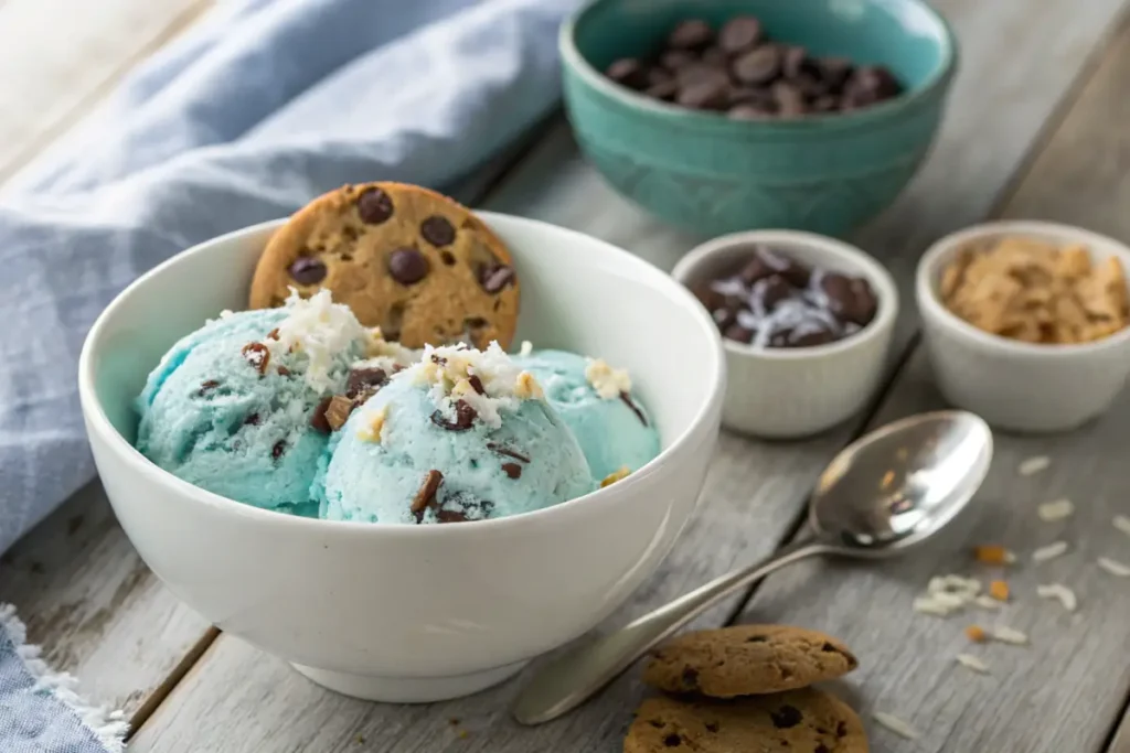 Why is Cookie Monster ice cream blue