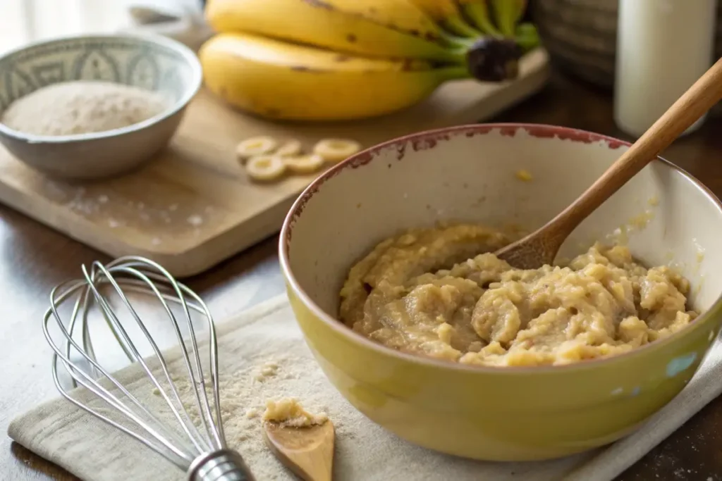4 ingredient banana bread