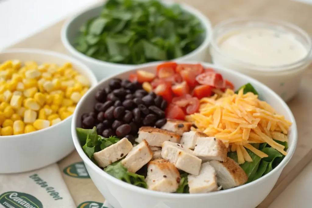 What comes on the Wendy's Southwest Chicken Salad