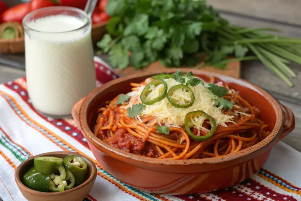 What is Mexican Spaghetti Made Of