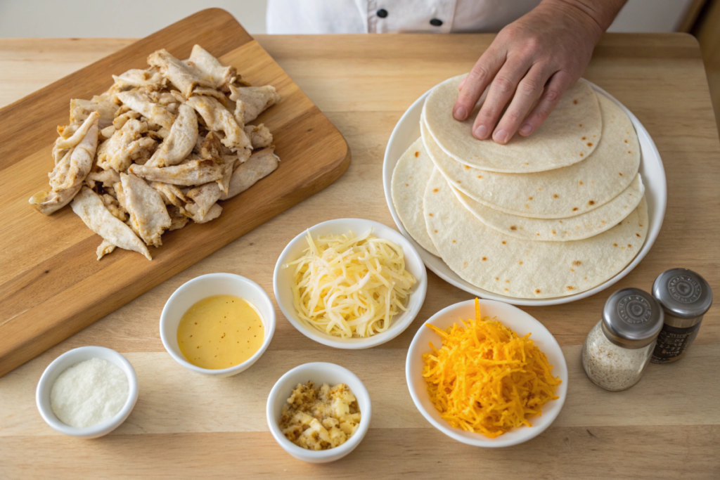 Cheesy Chicken Wraps