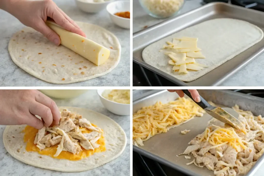 Cheesy Chicken Wraps