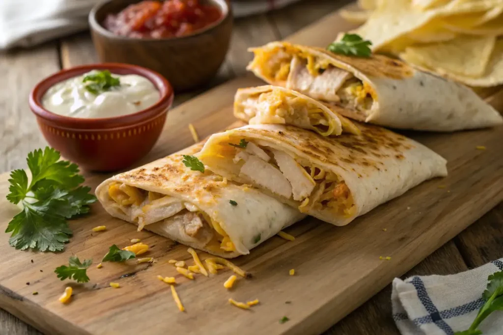 Cheesy-Garlic-Chicken-Wraps
