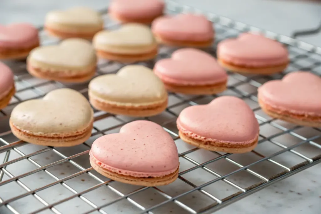 Heart-Shaped Macarons
