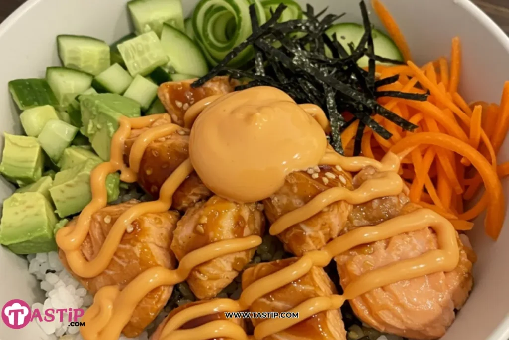 Baked Salmon Sushi Bowl