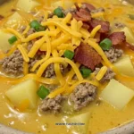 Cheesy Hamburger Potato Soup