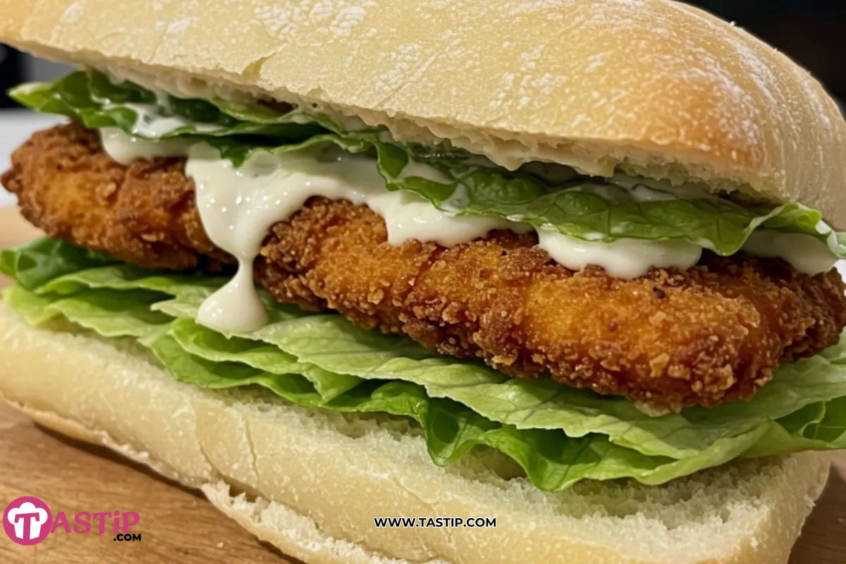 Crunchy Chicken Caesar Sandwich