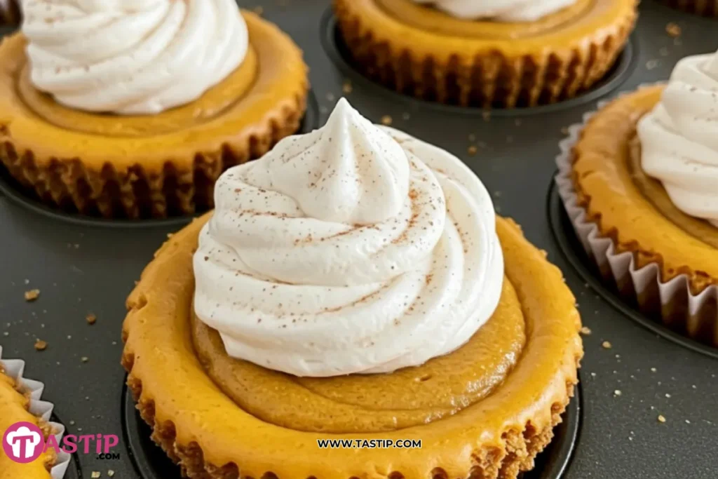 Easy Mini Pumpkin Cheesecakes