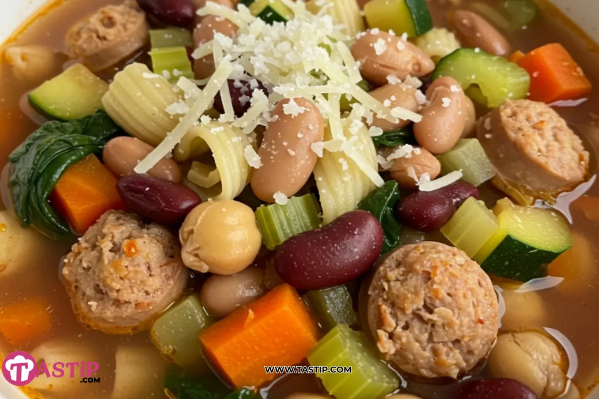 High Protein Minestrone Soup