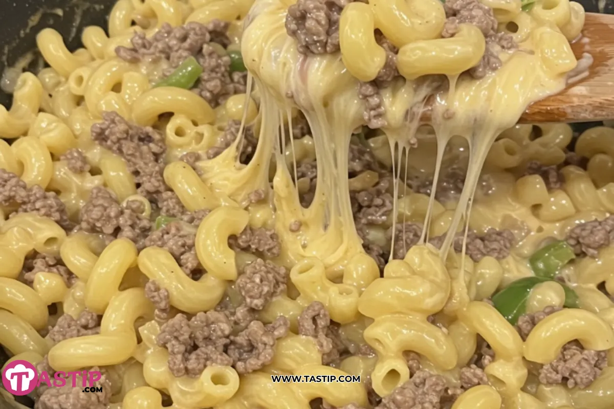 High Protein Philly Cheesesteak Mac Cheese 1