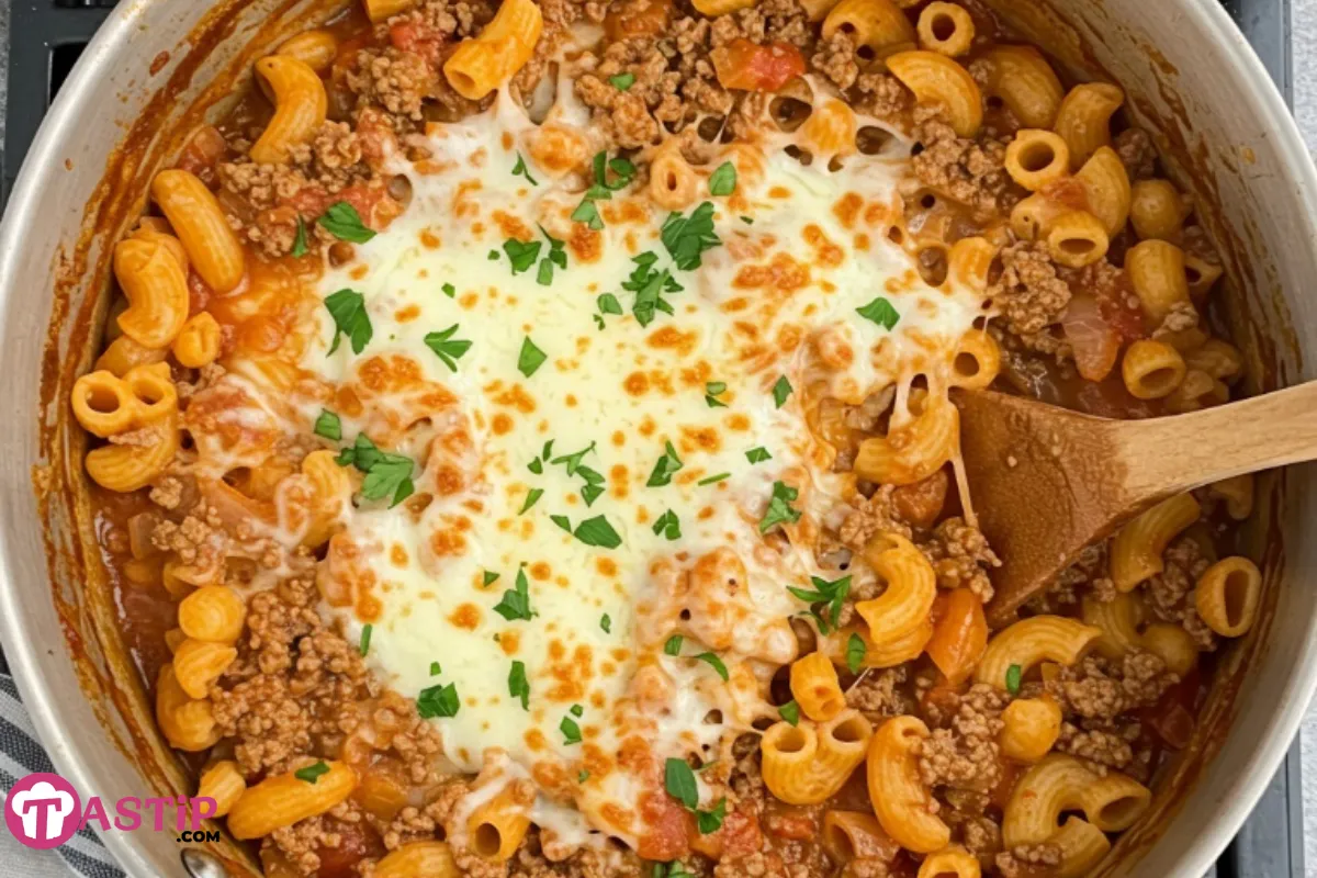 One Pot Creamy Ground Beef Pasta