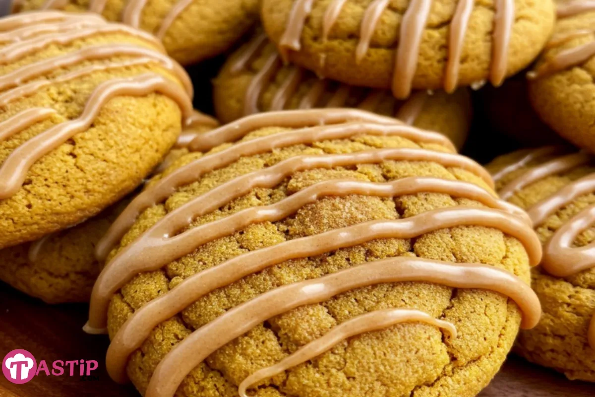 Pumpkin Sugar Cookies with Cinnamon Glaze