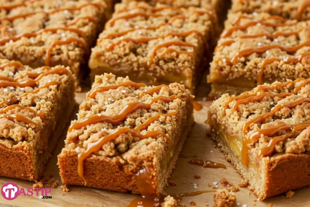 Salted Caramel Apple Bars