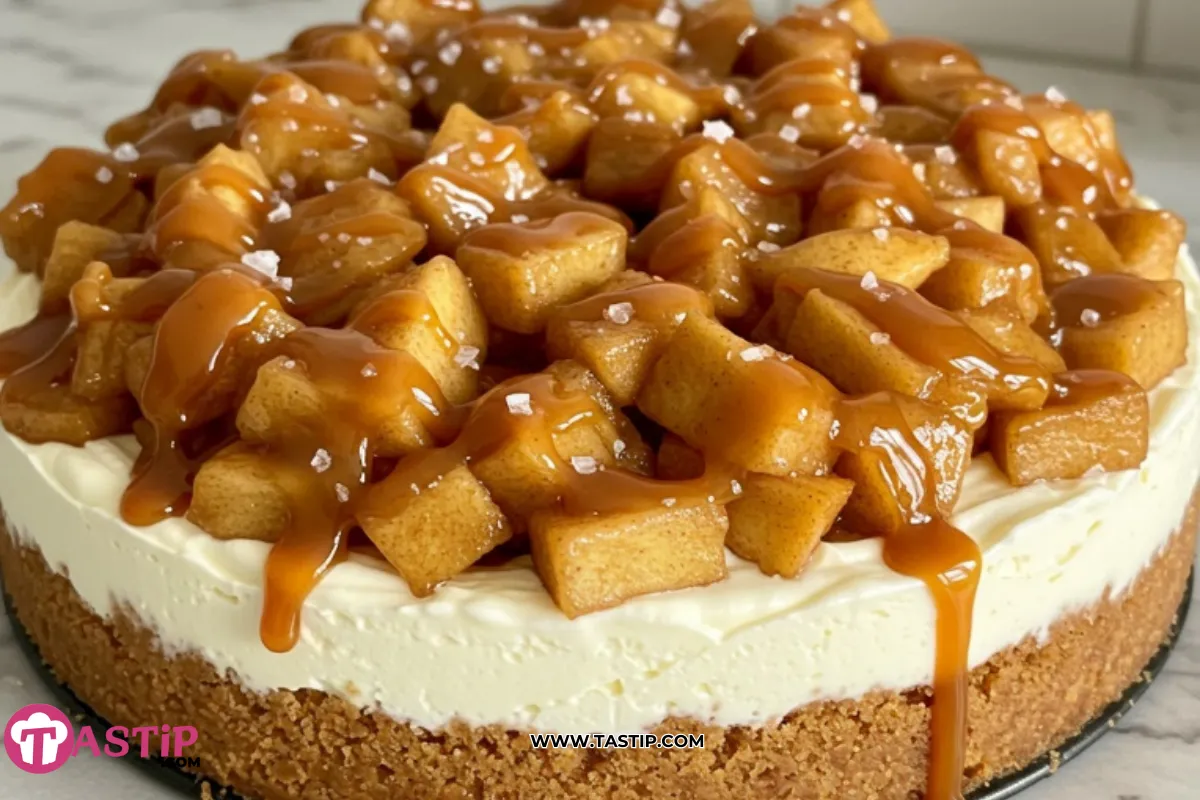 Salted Caramel Apple Pie Cheesecake Recipe