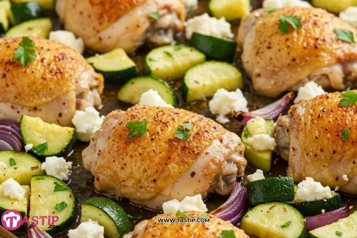 Sheet Pan Mediterranean Chicken Zucchini