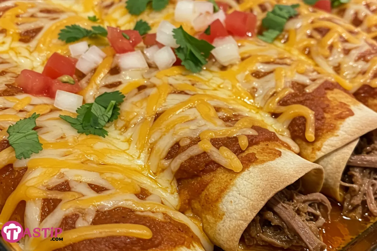 Shredded Beef Enchiladas