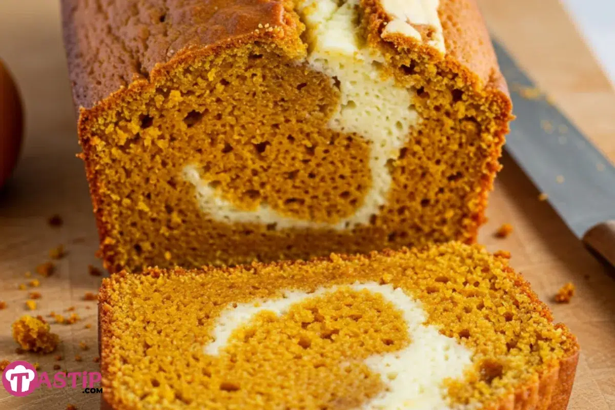 Swirled Pumpkin Cream Cheese Bread 1