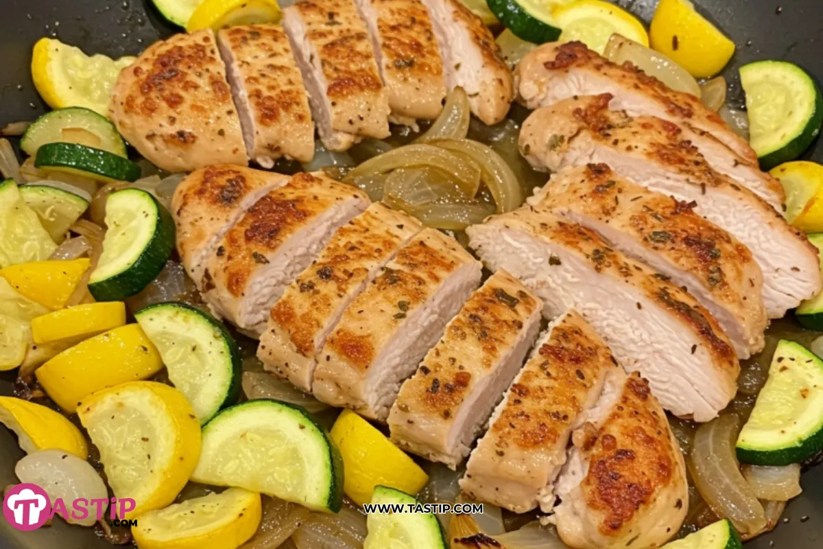 Chicken Breast with Zucchini and Squash
