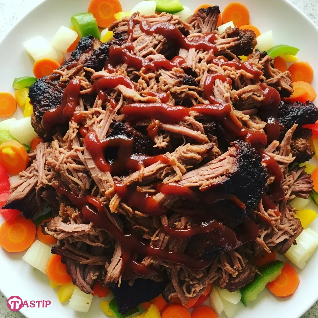 Slow Cooker Pulled Beef Brisket