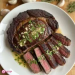 Pan Seared Ribeye Steak with Garlic Butter