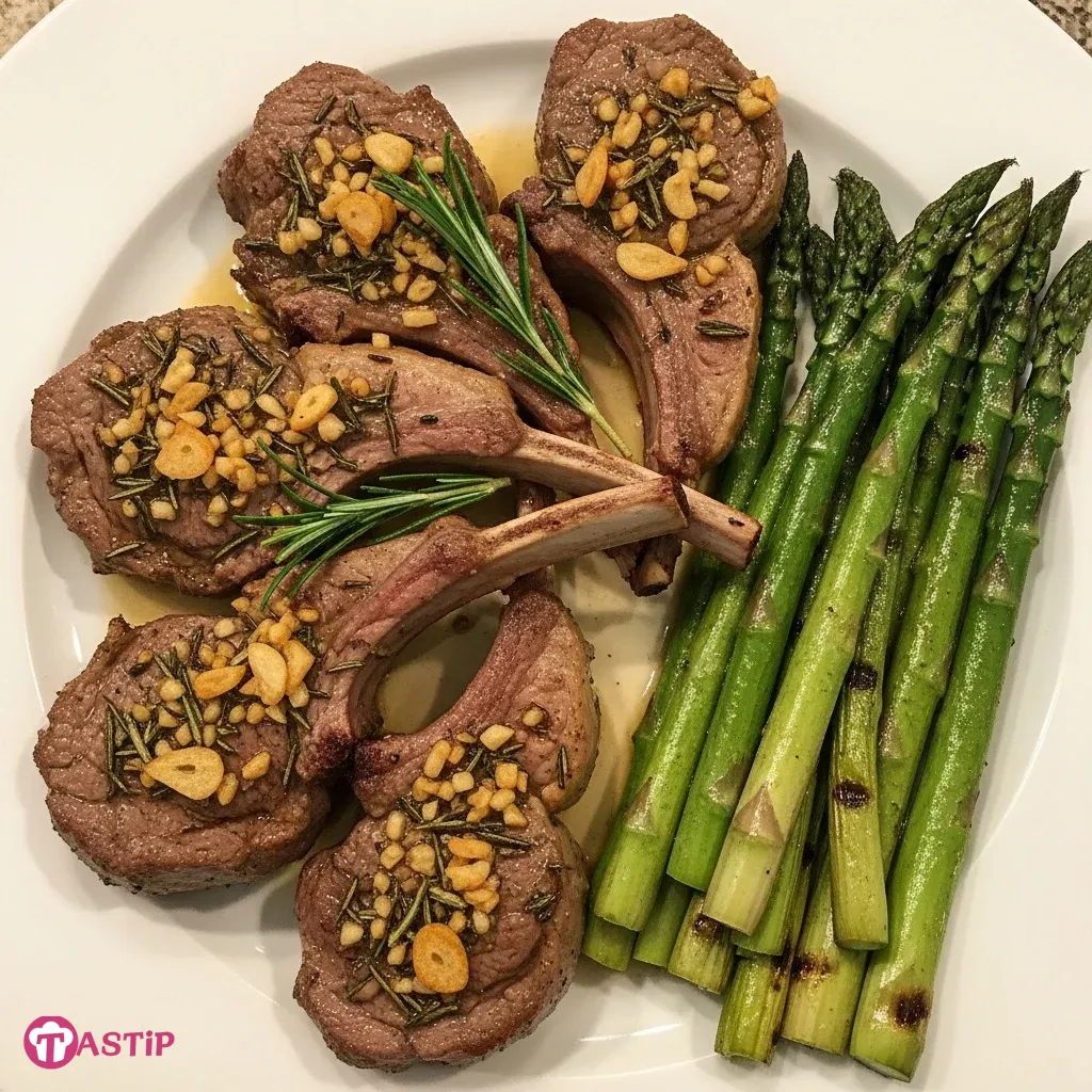 Lemon Garlic Lamb Chops