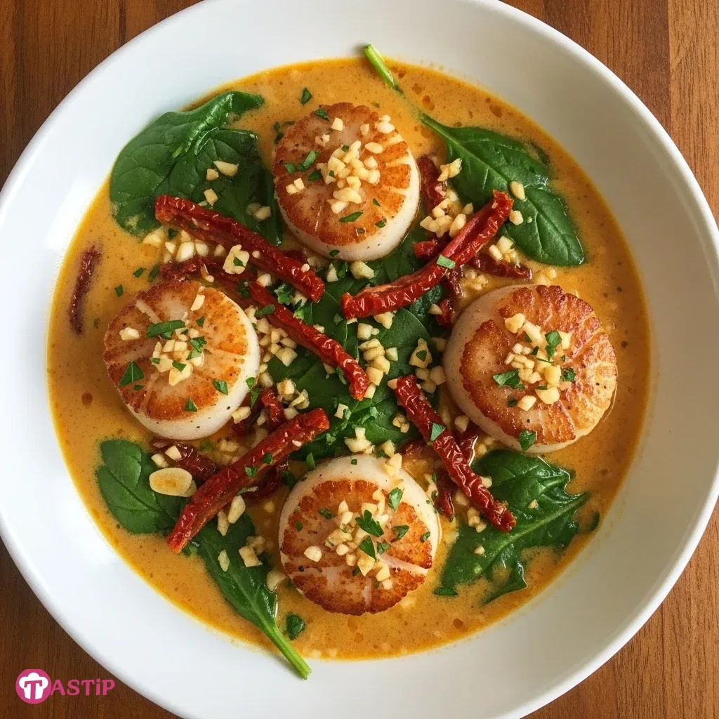 Creamy Tuscan Scallops