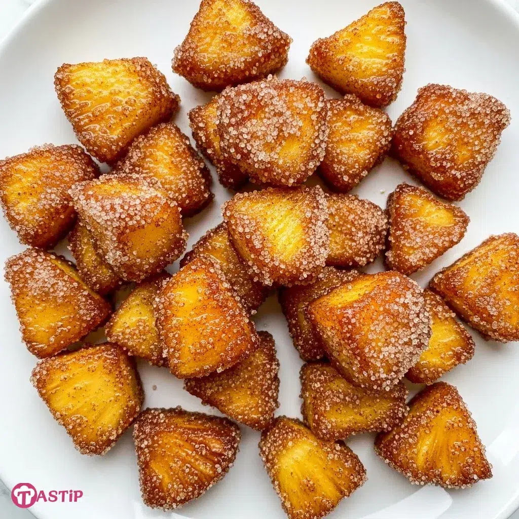 Air Fryer Cinnamon Sugar Pineapple Bites