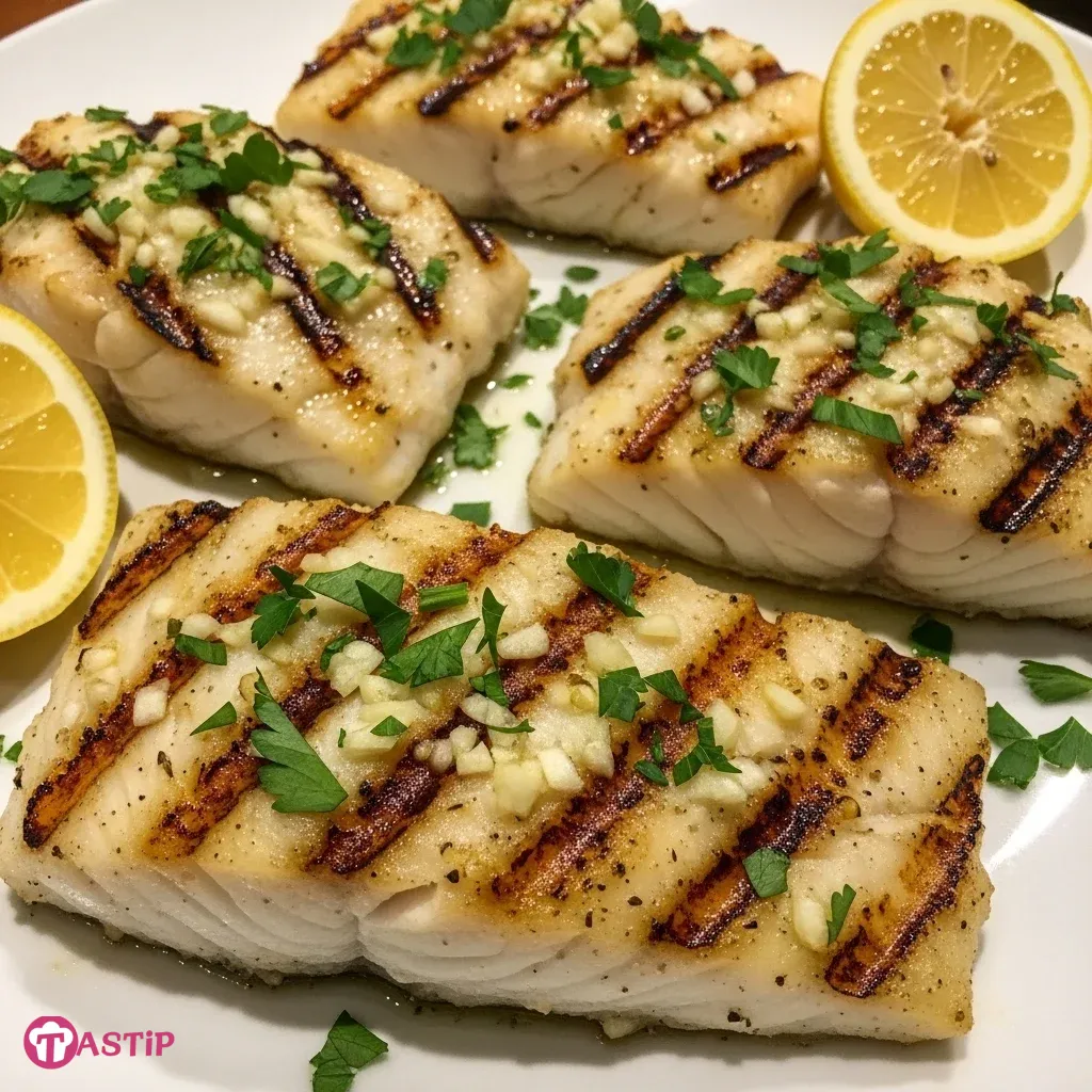 Lemon Garlic Grilled Cod