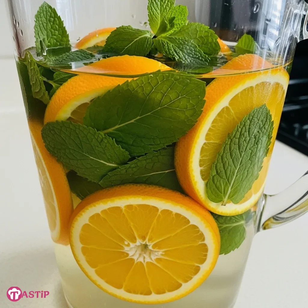 Orange Mint Infused Water