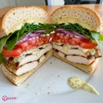 Grilled Chicken Sandwich with Sauce