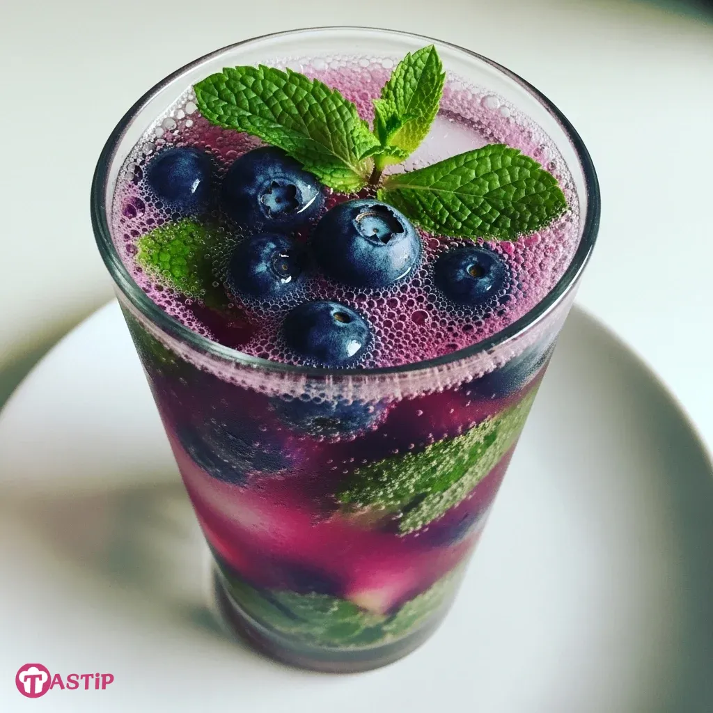 Blueberry Mint Mojito Mocktail