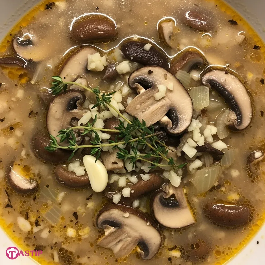 Slow Cooker Mushroom Soup