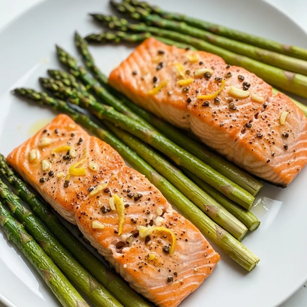 Sheet Pan Salmon and Asparagus