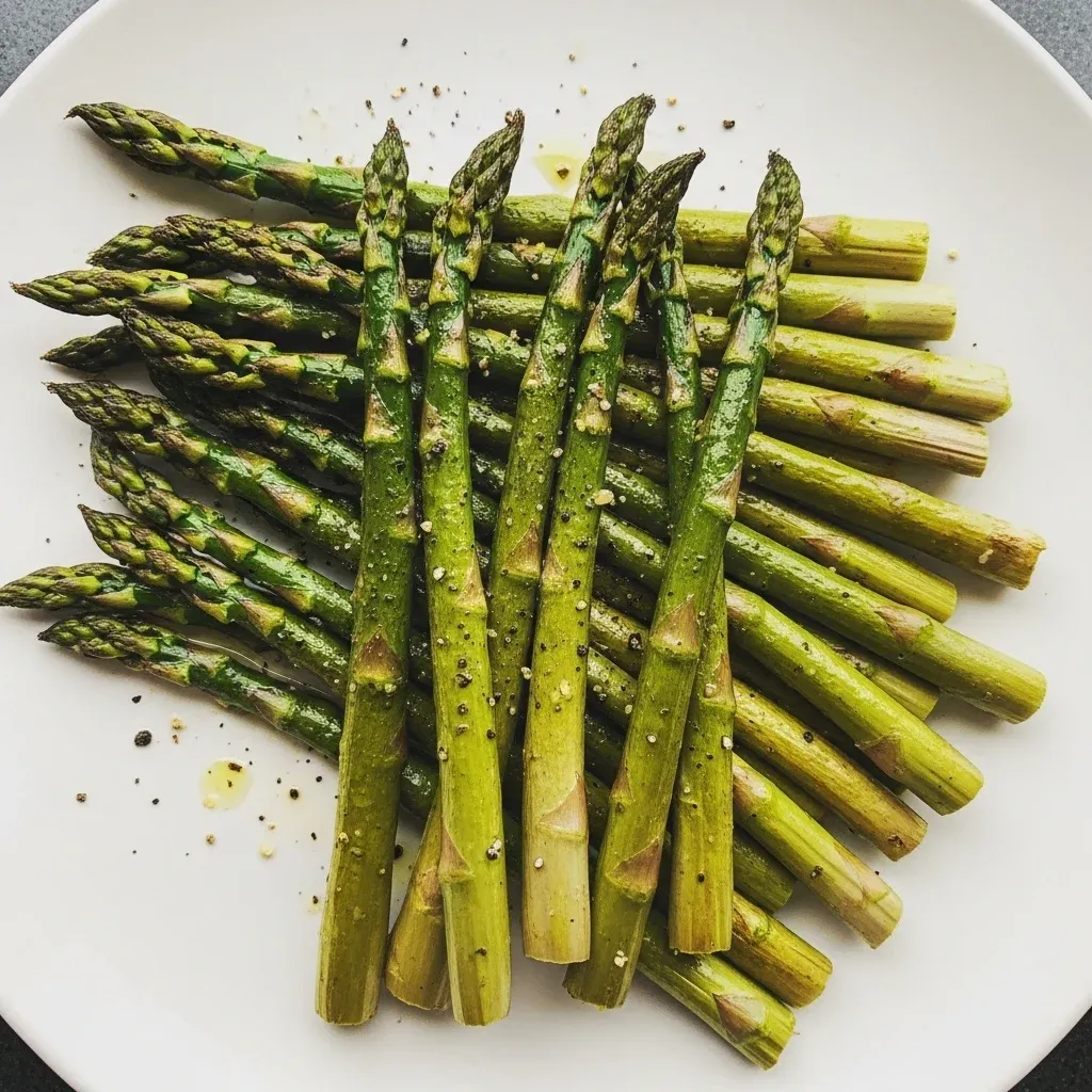 Roasted Garlic Lemon Asparagus