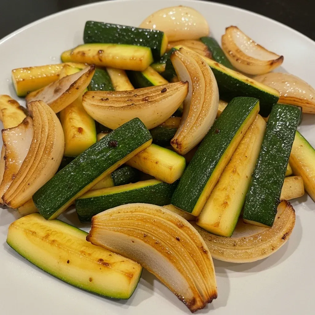 Hibachi Zucchini and Onions