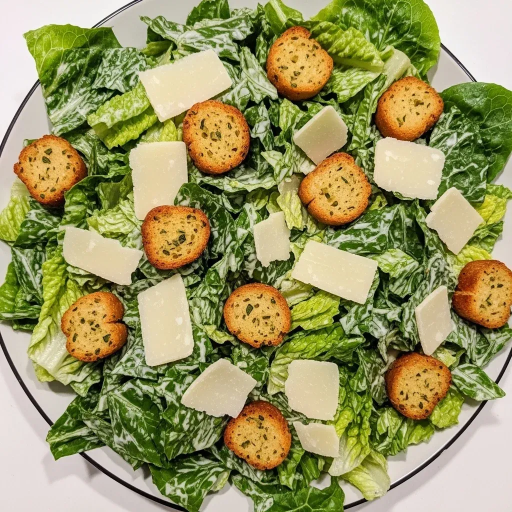 Caesar Salad with Homemade Croutons
