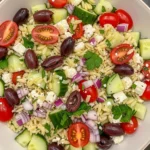 Mediterranean Orzo Salad with Feta and Lemon