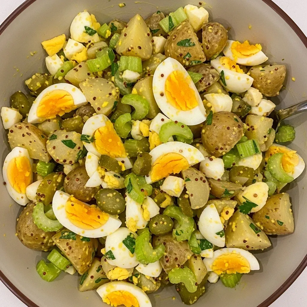 Old-Fashioned Mustard Potato Salad with Eggs