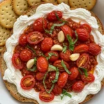 Whipped Feta Bruschetta Dip with Roasted Tomatoes