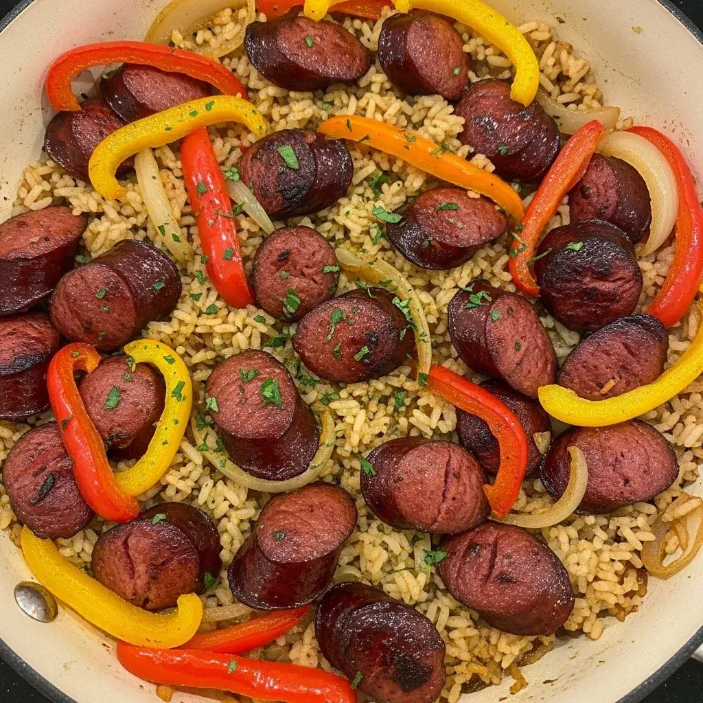 Kielbasa and Rice Skillet