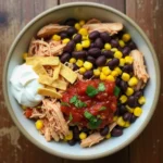 SLOW COOKER CHICKEN BURRITO BOWL