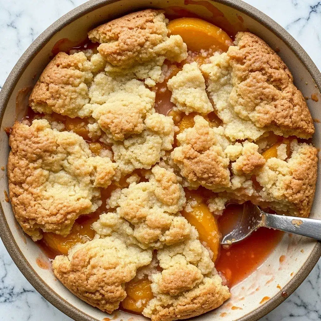 Sugar Cookie Peach Cobbler