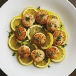 Lemon Herb Grilled Scallops