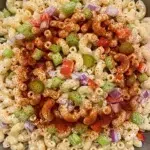 Classic Macaroni Salad with Mayo and Relish