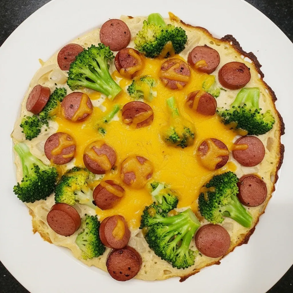 Creamy Kielbasa Broccoli Skillet