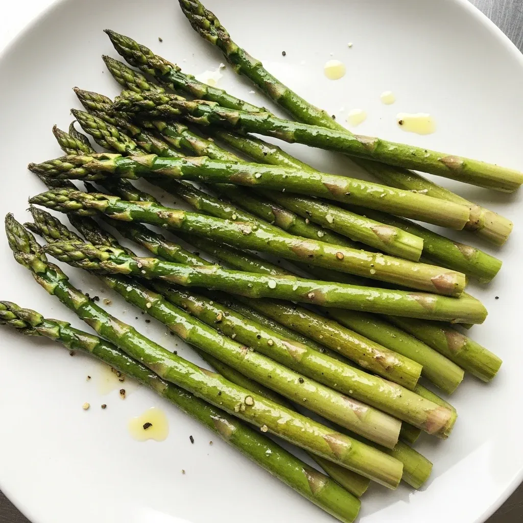 Roasted Garlic Lemon Asparagus