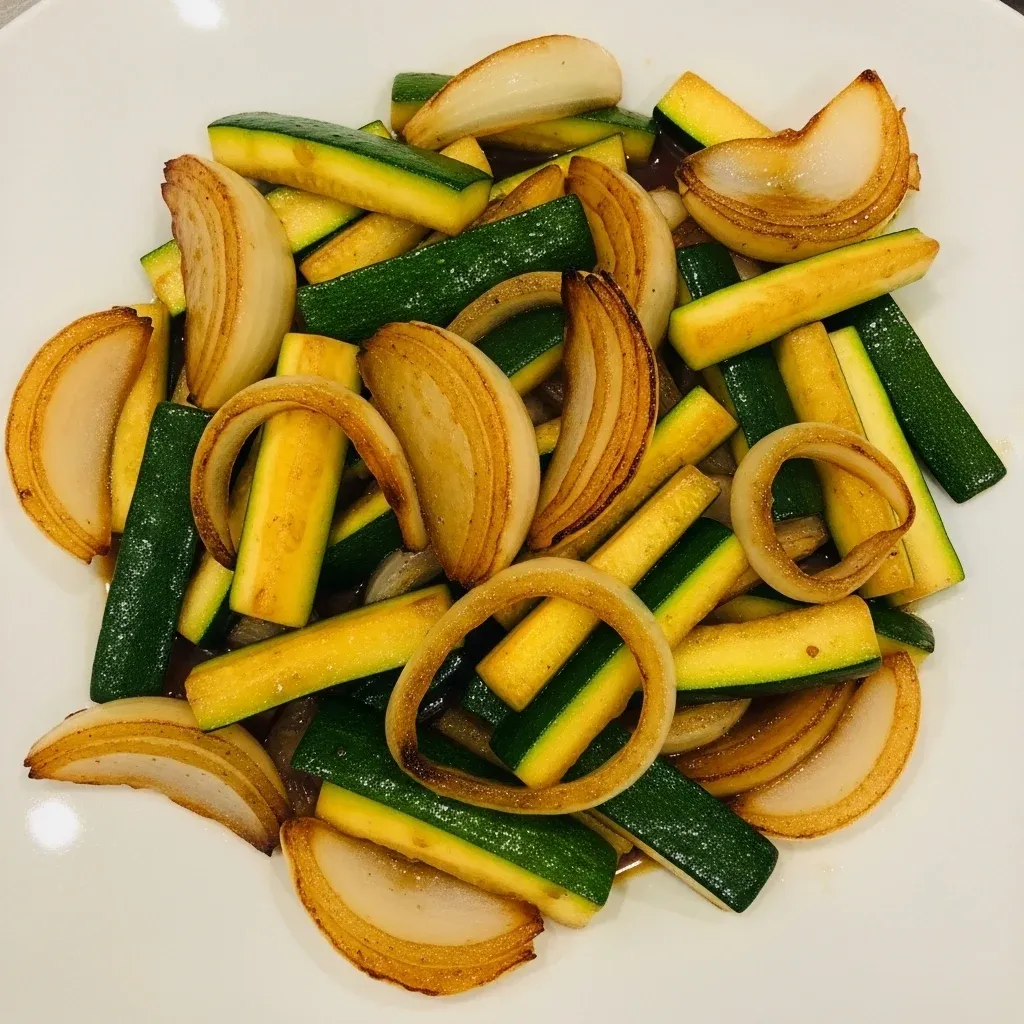 Hibachi Zucchini and Onions