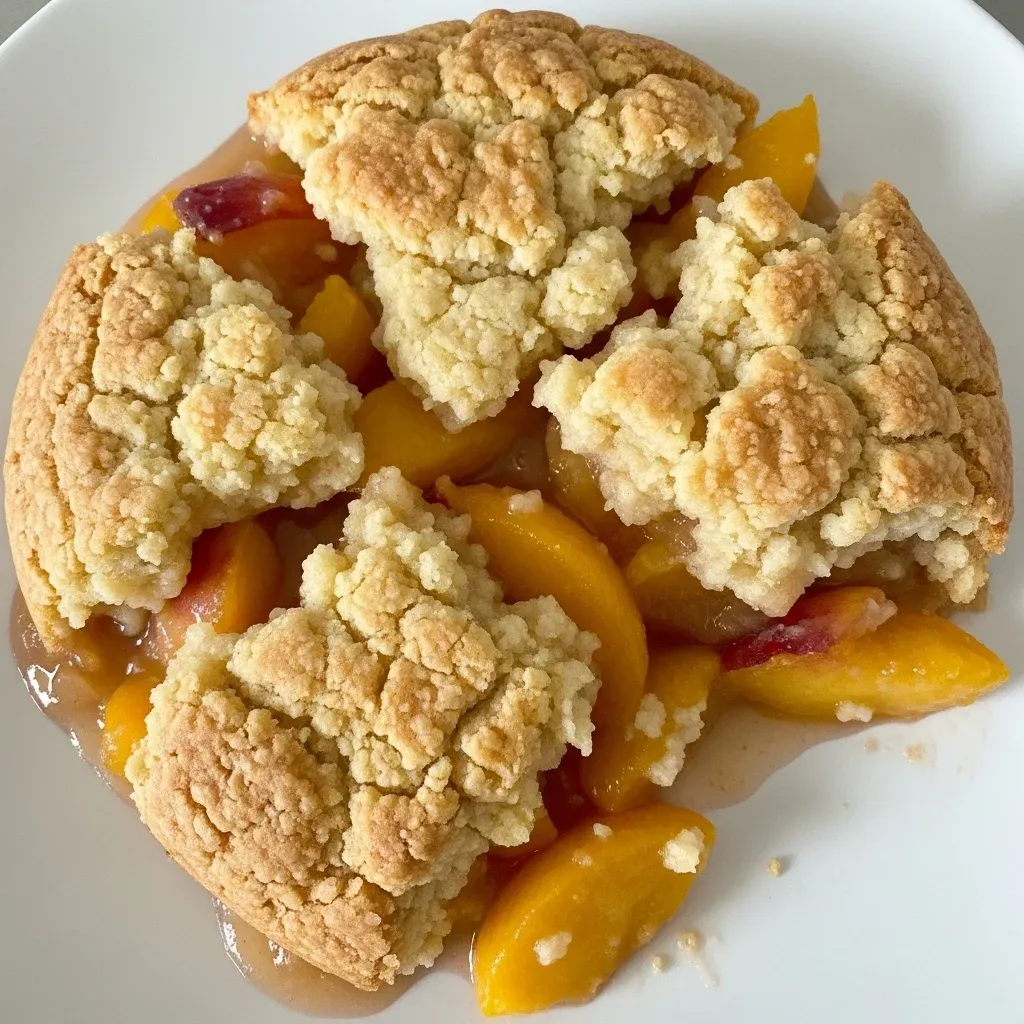 Peach Cobbler with Cake Mix