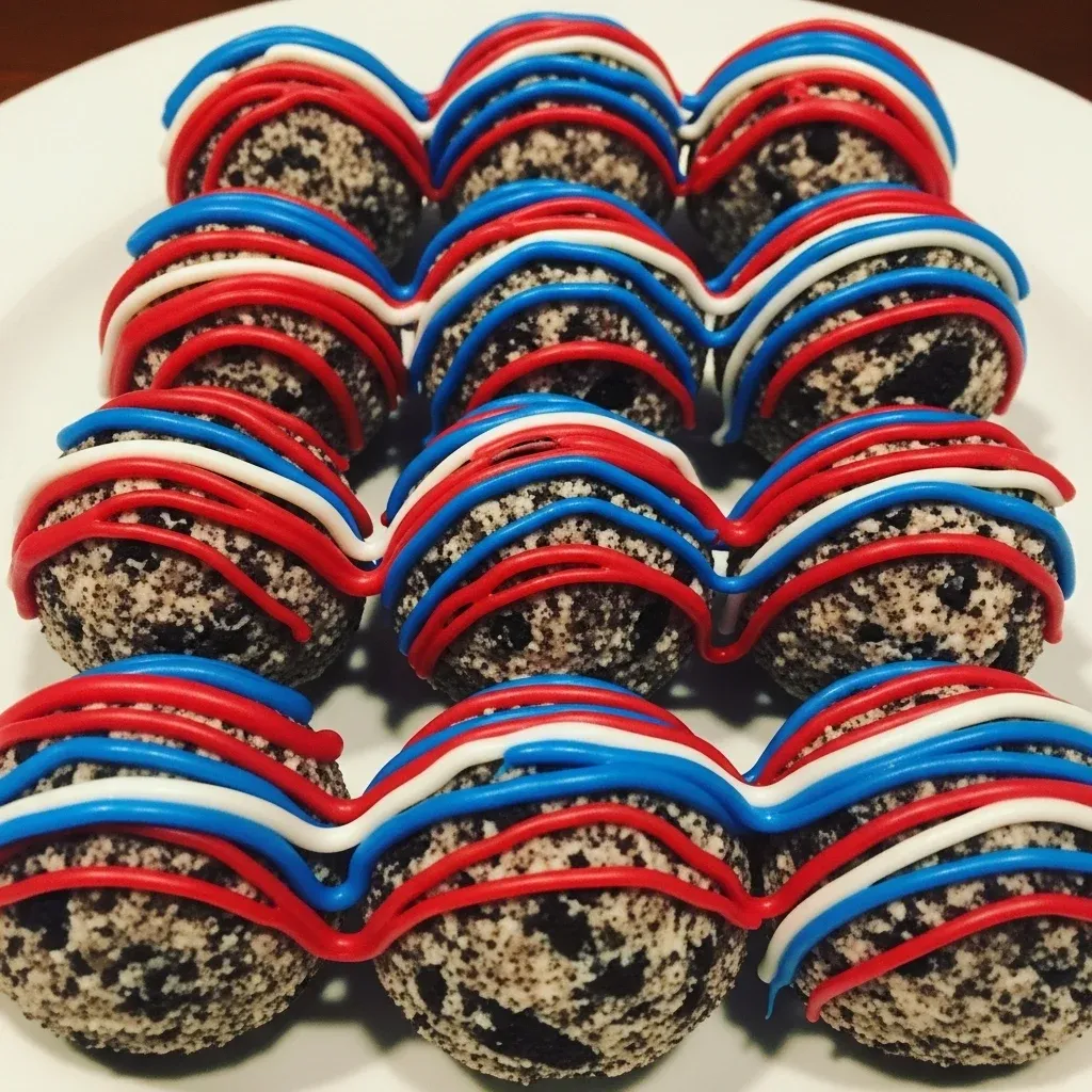 Patriotic Oreo Balls