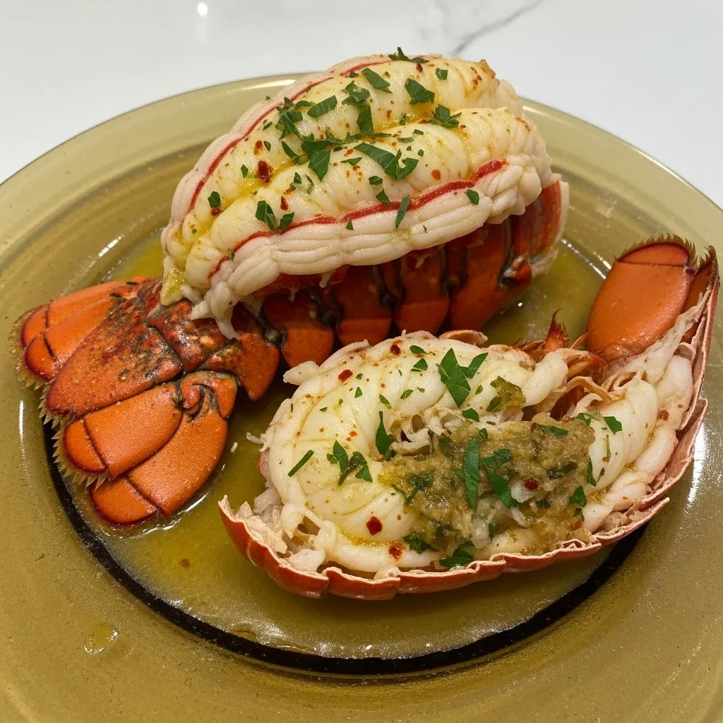 Butter Poached Lobster Tail 5 Butter Poached Lobster Tail